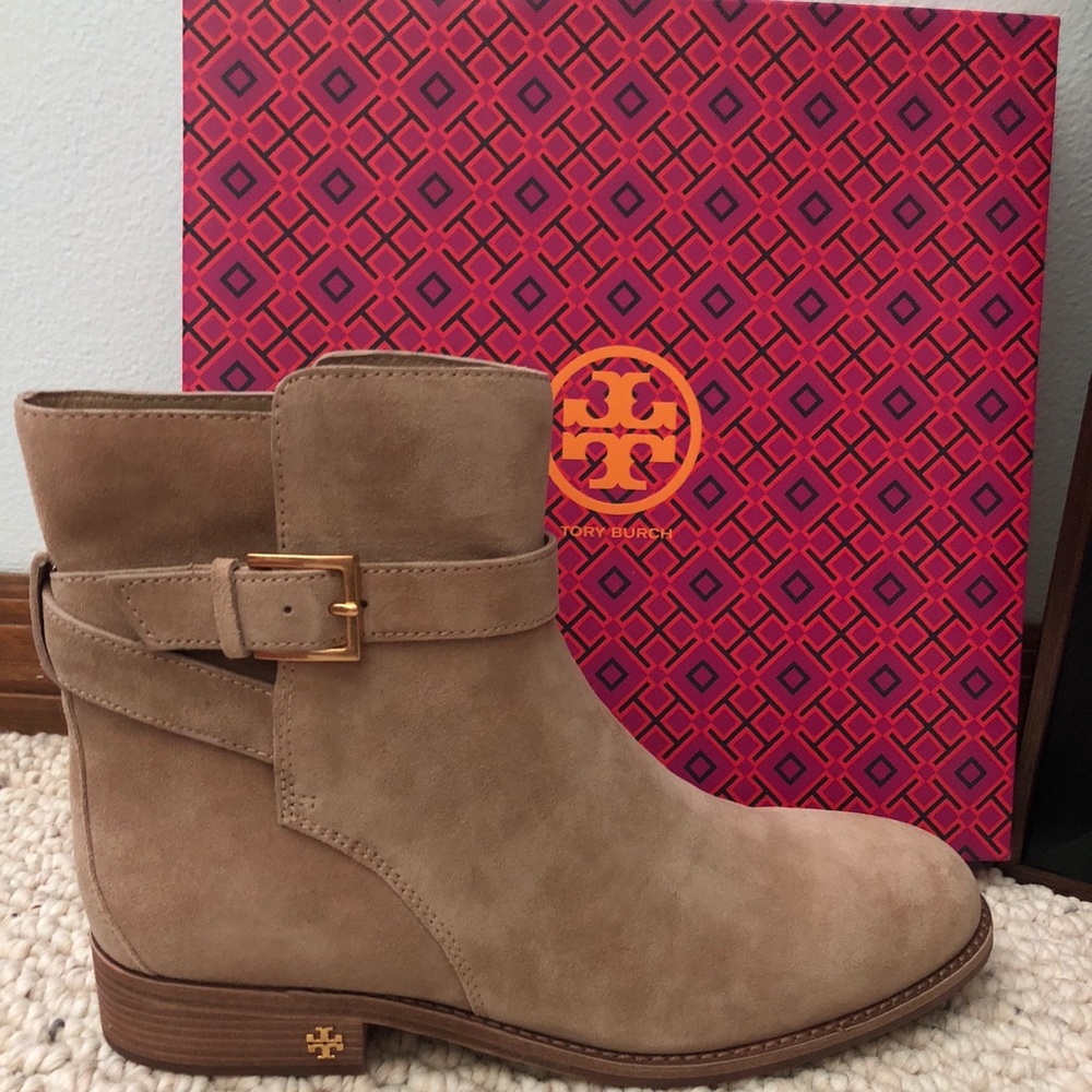 🚨New in Box-Tory Burch Brooke Ankle Bootie Suede